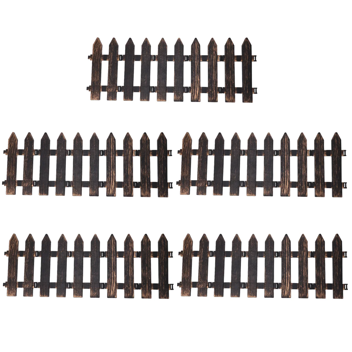 

Fence Picket Christmas Mini Garden Treedecor Holiday Accessories Ladder Decorative Xmas Landscape Micro Decoration Miniature