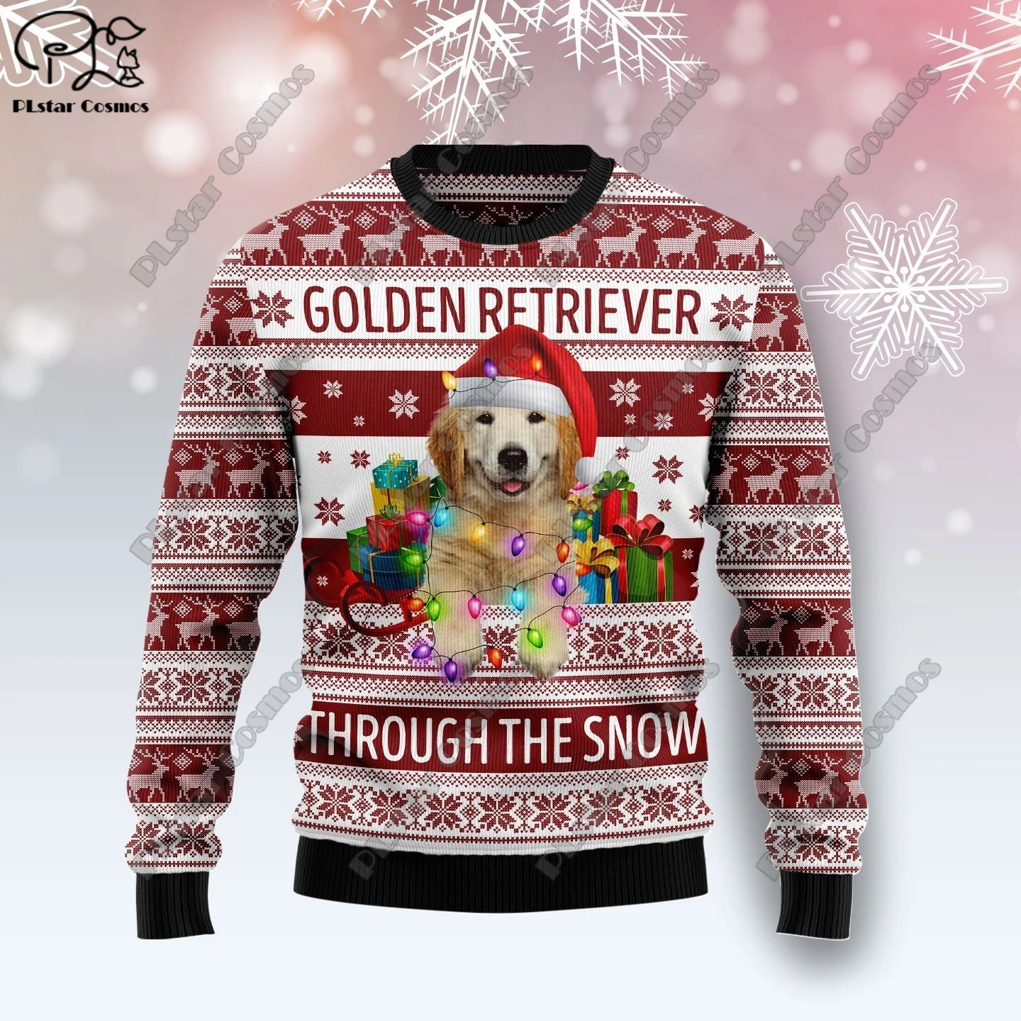 Новинка милый Рождественский свитер с 3D принтом животных уличный Повседневный