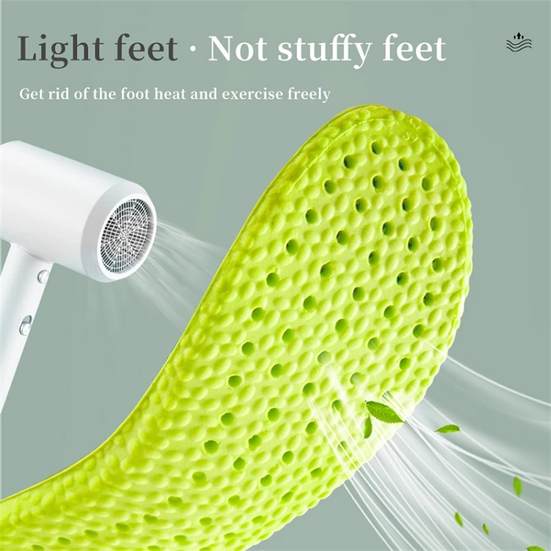 2023 New Sport Shoes Insole Comfortable Plantar Fasciitis Insoles for Feet Man Women Orthopedic Shoe Sole Running Accessories
