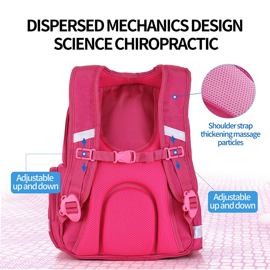 Kids Beautiful Unicorn Pattern School Bags for Girls Brand New 3D Orthopedic Backpack Grade 1-5 Bagpack Satchel Mochila Infantil