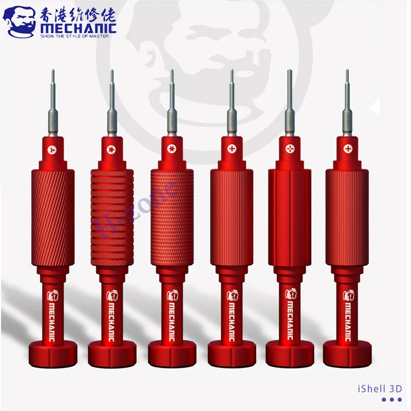 

Mechanic iShell 3D Red Magnetic Precision Screwdriver Set Steel Gun Y-type Torx Screwdriver Mobile Phone Repair Disassemble Tool