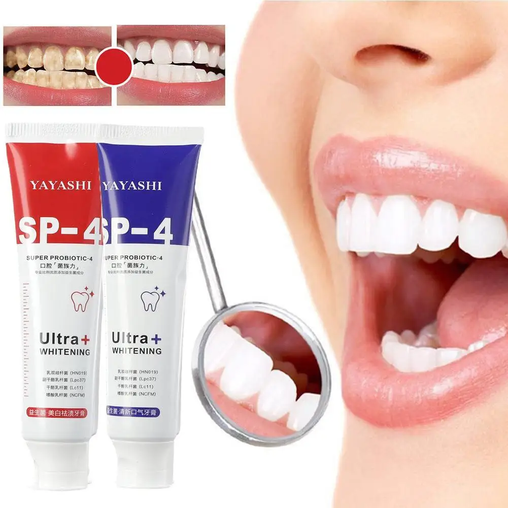 

120g Probiotic Whitening Shark Toothpaste Teeth Whitening Plaque Breath Oral Prevents Toothpaste Toothpaste Care Fresh