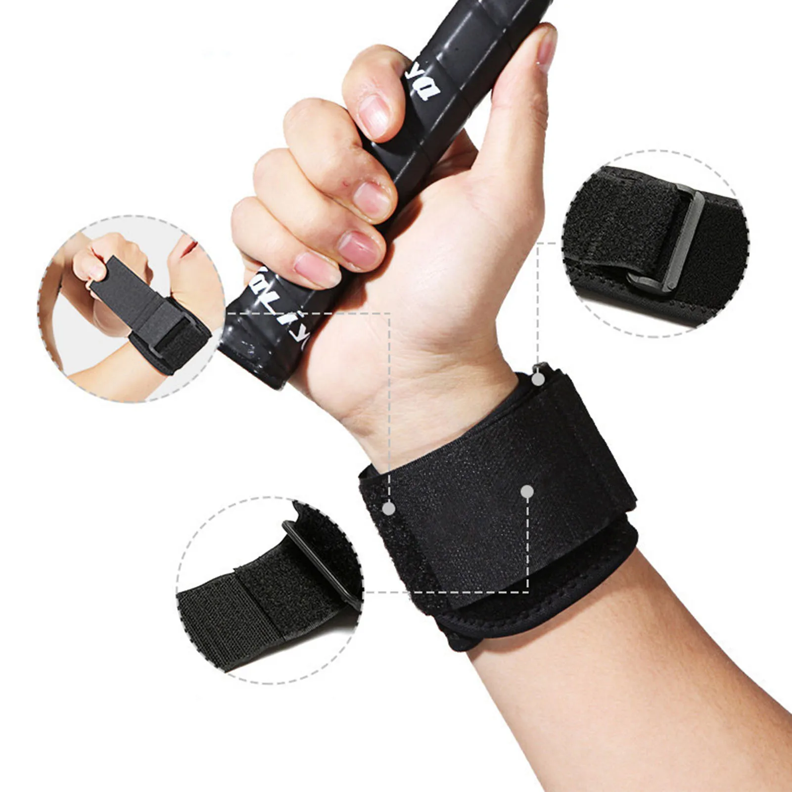 

Fitness Wrap Wrist Bracers Adjustable Wrist Bands Wrist Straps For Weightlifting Highly Elastic Sport Wrist Compression Sleeve