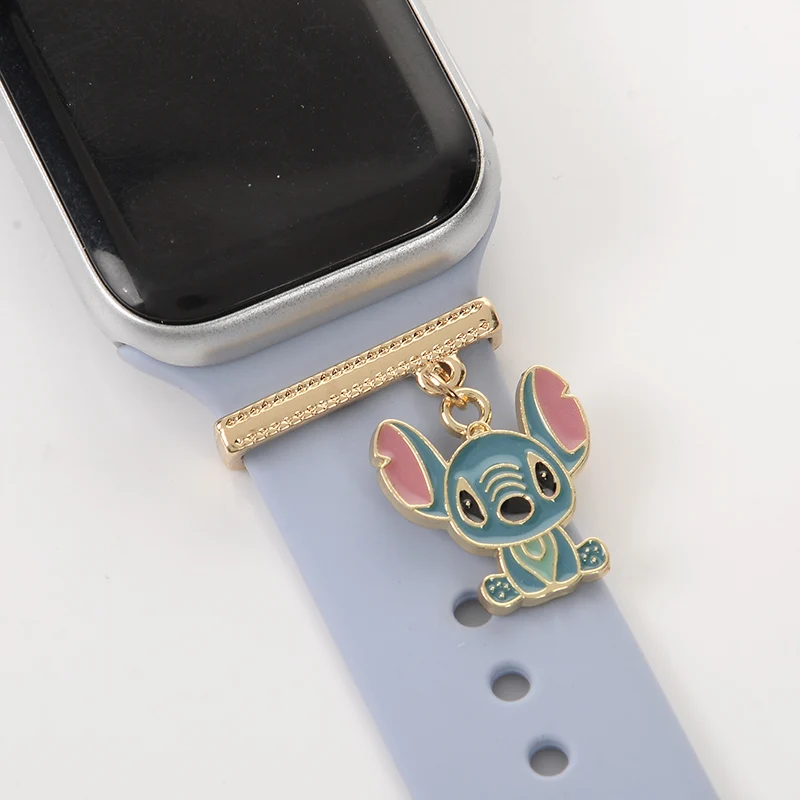 Decoration for Apple Watch Band Decorative Charms Diamond Jewelry IWatch 8/Galaxy Watch 5/4 Bracelet Silicone Strap Accessories