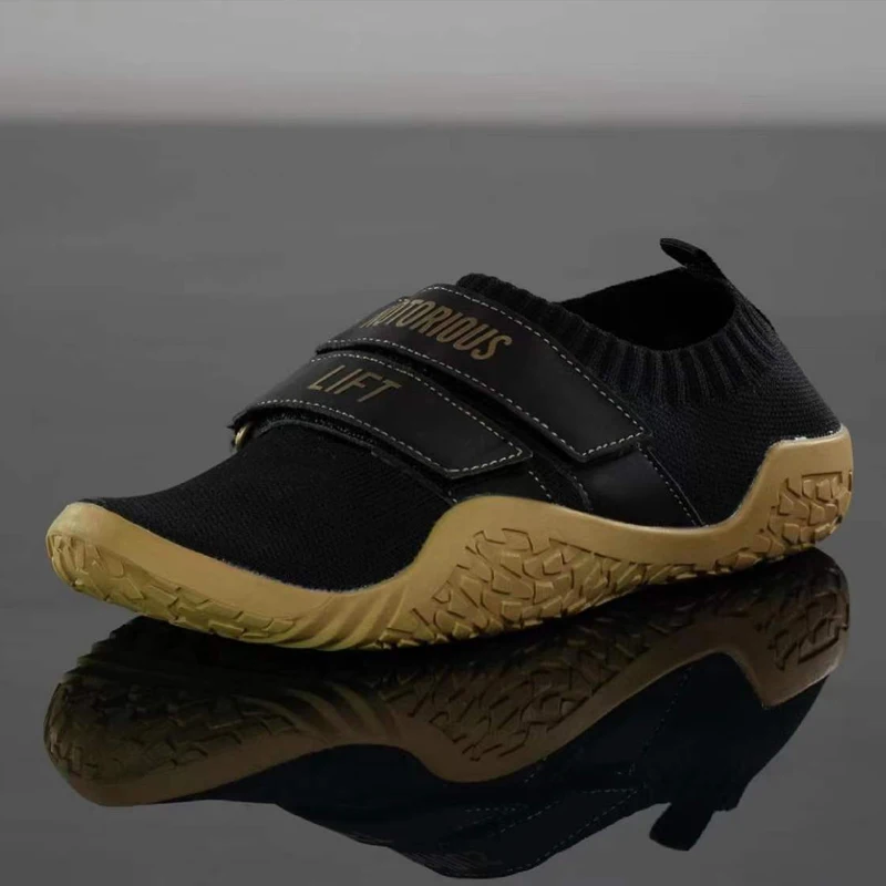 Large Size  Sumo Shoe Unisex Gym Lightweight Sports Hard Pull Squat Training Shoes Pro Hook & Loop Weightlifting Shoes 35-47#