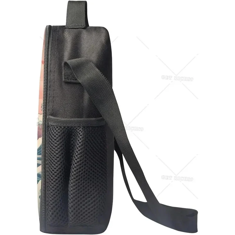 Изолированная сумка для обеда The Great Wave Off Kanagawa Cherry Blossoms Сакура с принтом и