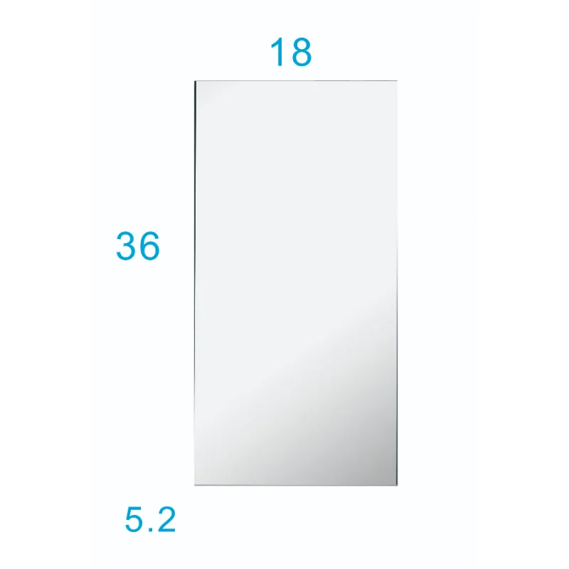 

18 дюймов. W X 36 In. Однодверный утопленный или поверхностный медицинский шкаф H из матового черного алюминия [в наличии в США]