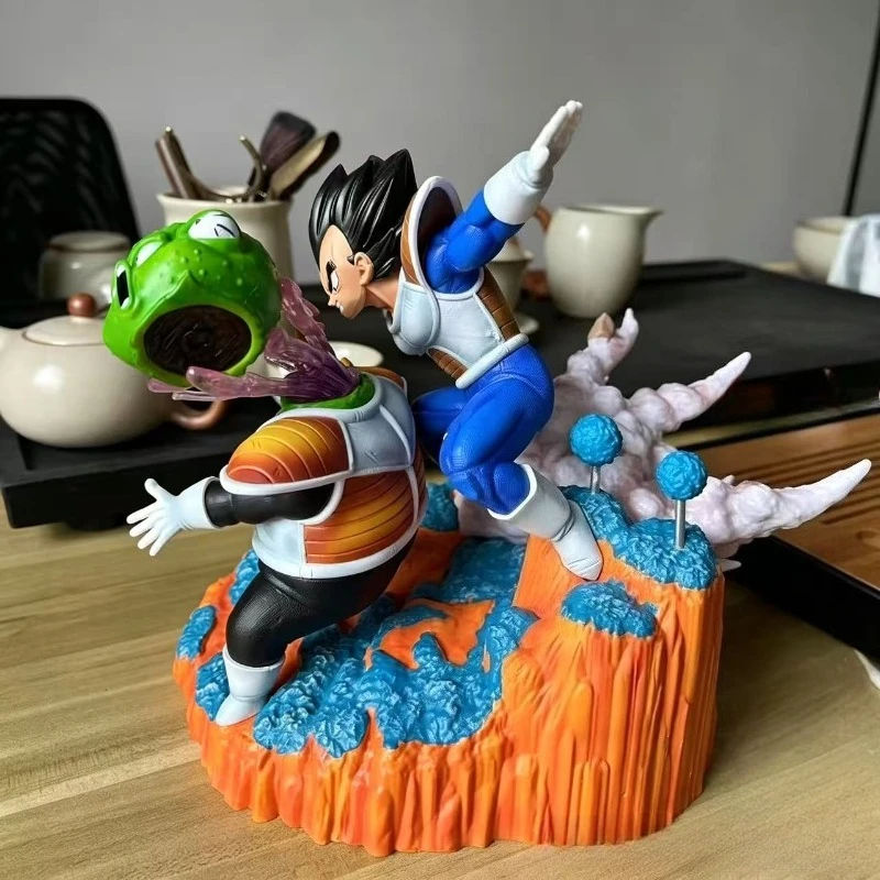 Фото Фигурка Dragon Ball Z: Вегета против Гулдо, 21 см/8,26 дюйма, сцена с отрядом Гинью, коллекционная модель из ПВХ, игрушка, подарок №2