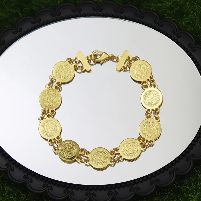 Турецкие монеты браслет для женщин и мужчин модные дешевые эфиопские браслеты