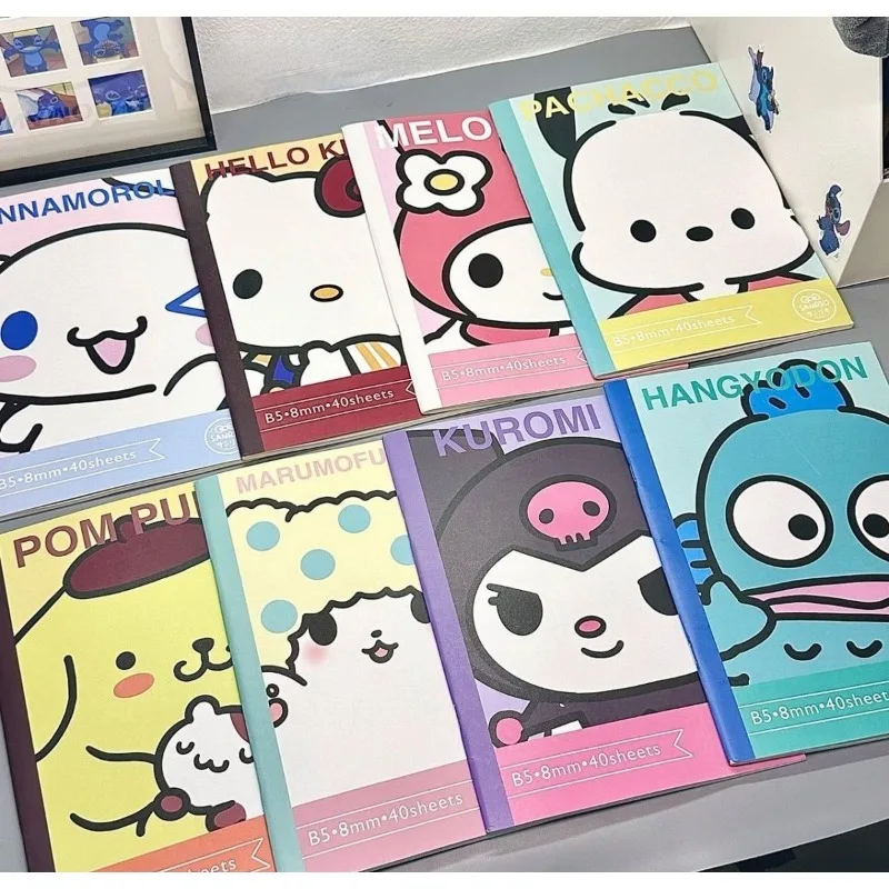 Блокнот Hello Kitty Kuromi моя мелодия полакко Клоун Рыба мультфильм семейство Sanrio B5