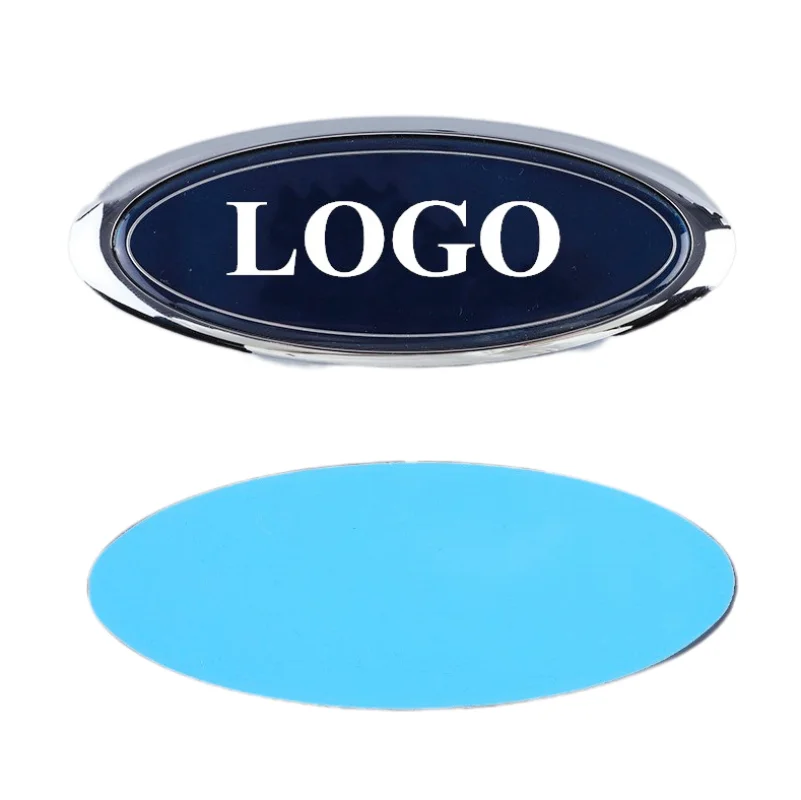 

11,5 см 15 см ABS Автомобильный задний багажник багажника синего цвета Логотип ПЕРЕДНЯЯ РЕШЕТКА капота эмблема значок наклейка для Ford Focus Fiesta Mondeo