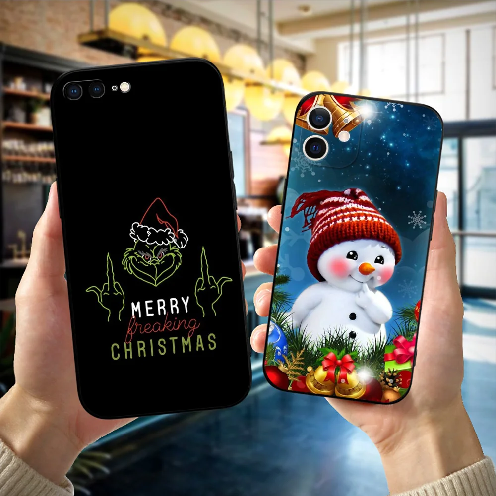 Черный чехол из ТПУ для телефона TCL 20 20L 10 lite 10L PLUS PRO 20E 20R 20SE 20XE 205 20B 20Y Рождество