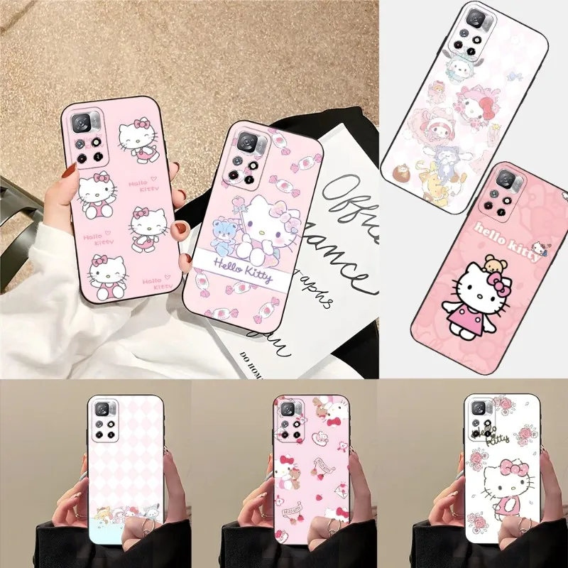 

Hello Kitty 2022 Phone Case For Xiaomi POCOF3 M4Pro X3 GT M3 X4Pro Note 10Pro Redmi POCO X3 NFC Note 11 11T 10 Pro Plus Cover