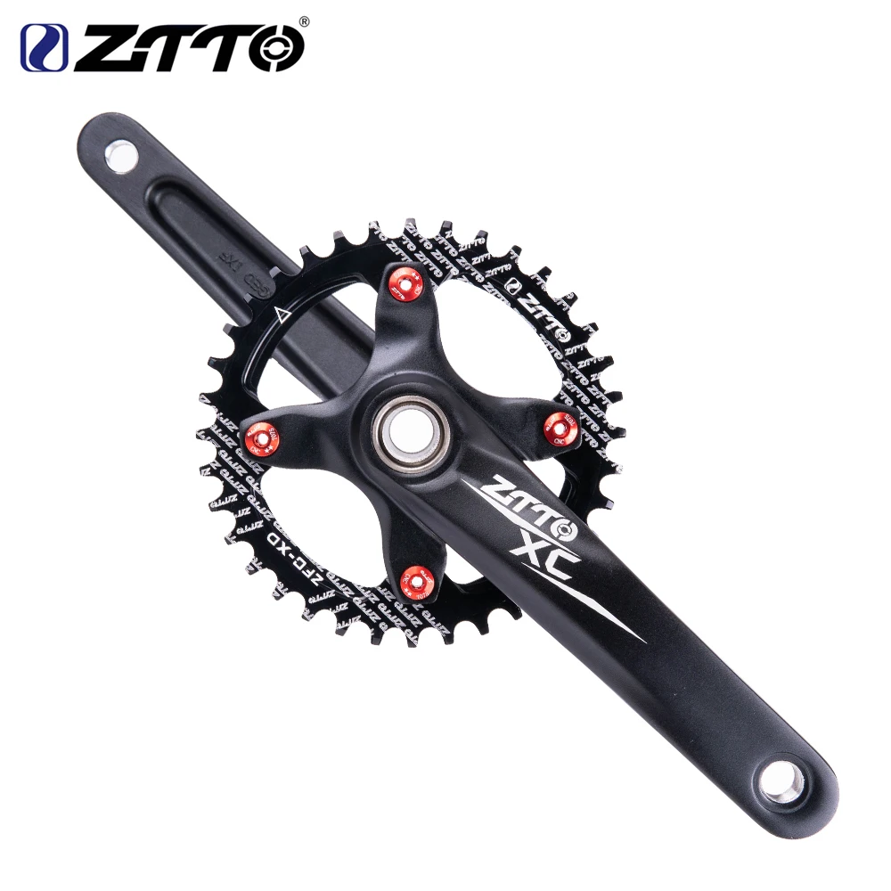 

ZTTO Alloy Aluminum MTB Crankset Narrow Wide BCD 104 Mountain Bike Crank Arm With Chainwheel Bottom Bracket Chainring 1X System