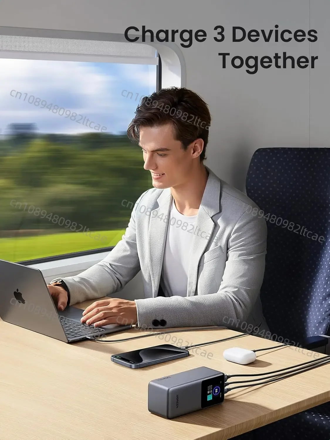 Внешний аккумулятор UGREEN Nexode 20000 мАч 130 Вт быстрая зарядка