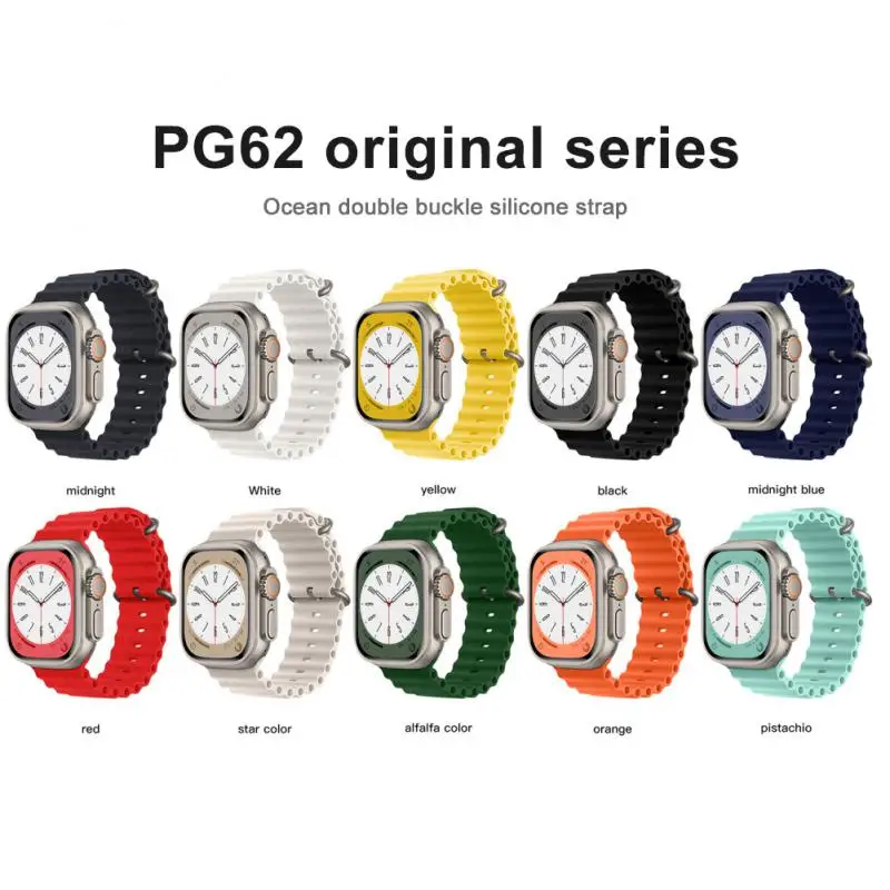 

Ремешок силиконовый для Apple Watch Band 49 мм 44 мм 40 мм 45 мм 41 мм 42 мм 38 мм 40 44 45 мм, IWatch Series 7 6 3 SE Ultra 8