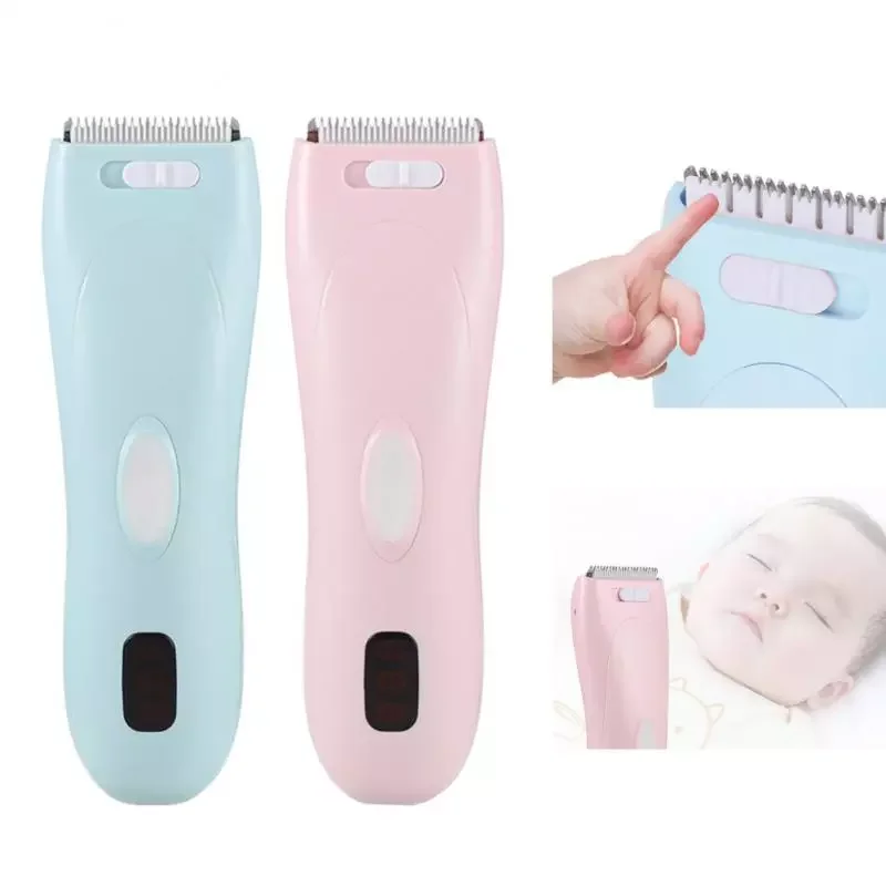Enlarge Hair Clipper Mute Waterproof Baby Hair Clippers Rechargeable Washable USB Rechargeable Children's Hair Cutting