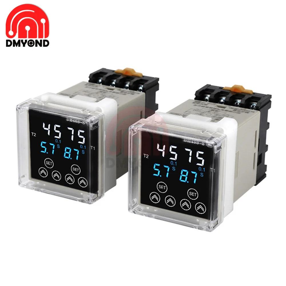 

DH48S Digital Delay Time Relay Precision Programmable Cycle DH48S-S 1Z 2Z Series DC 380V 220V DC24V DC12V With Socket Base