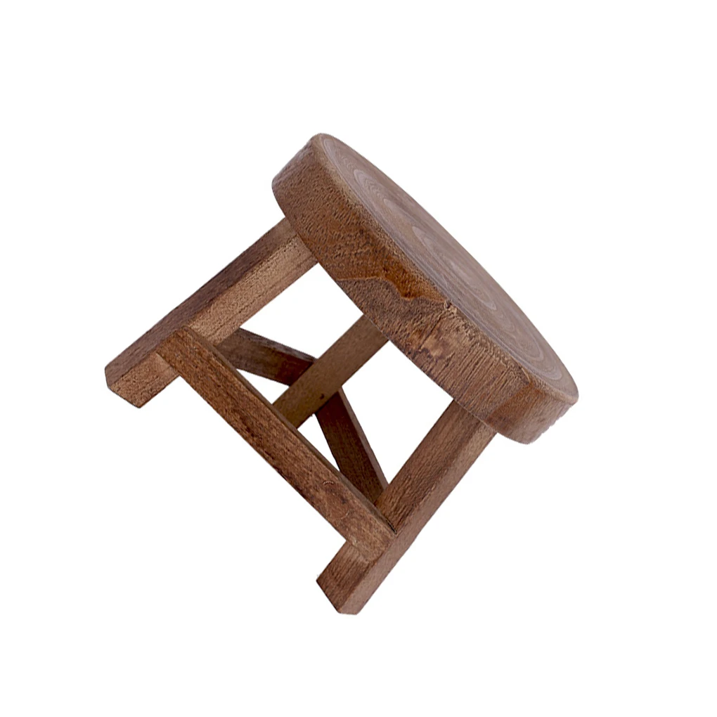 

Wood Low Stools Plant Stand Flower Pot Holder Shelf Modern Garden