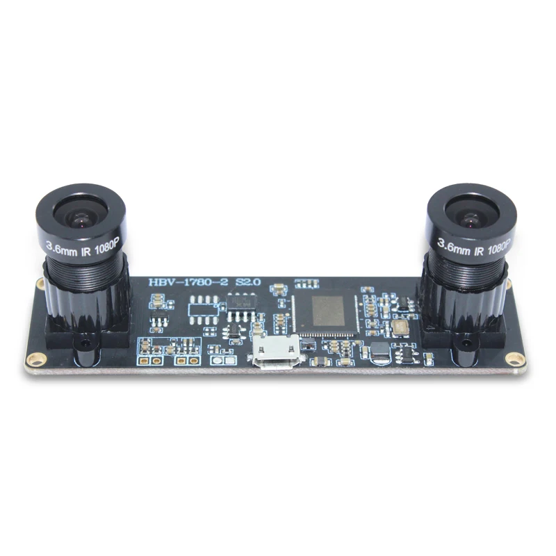 

1MP OV9732 Dual Lens 3D Synchronous Cmos Usb Camera Module With Standard UVC Protocol