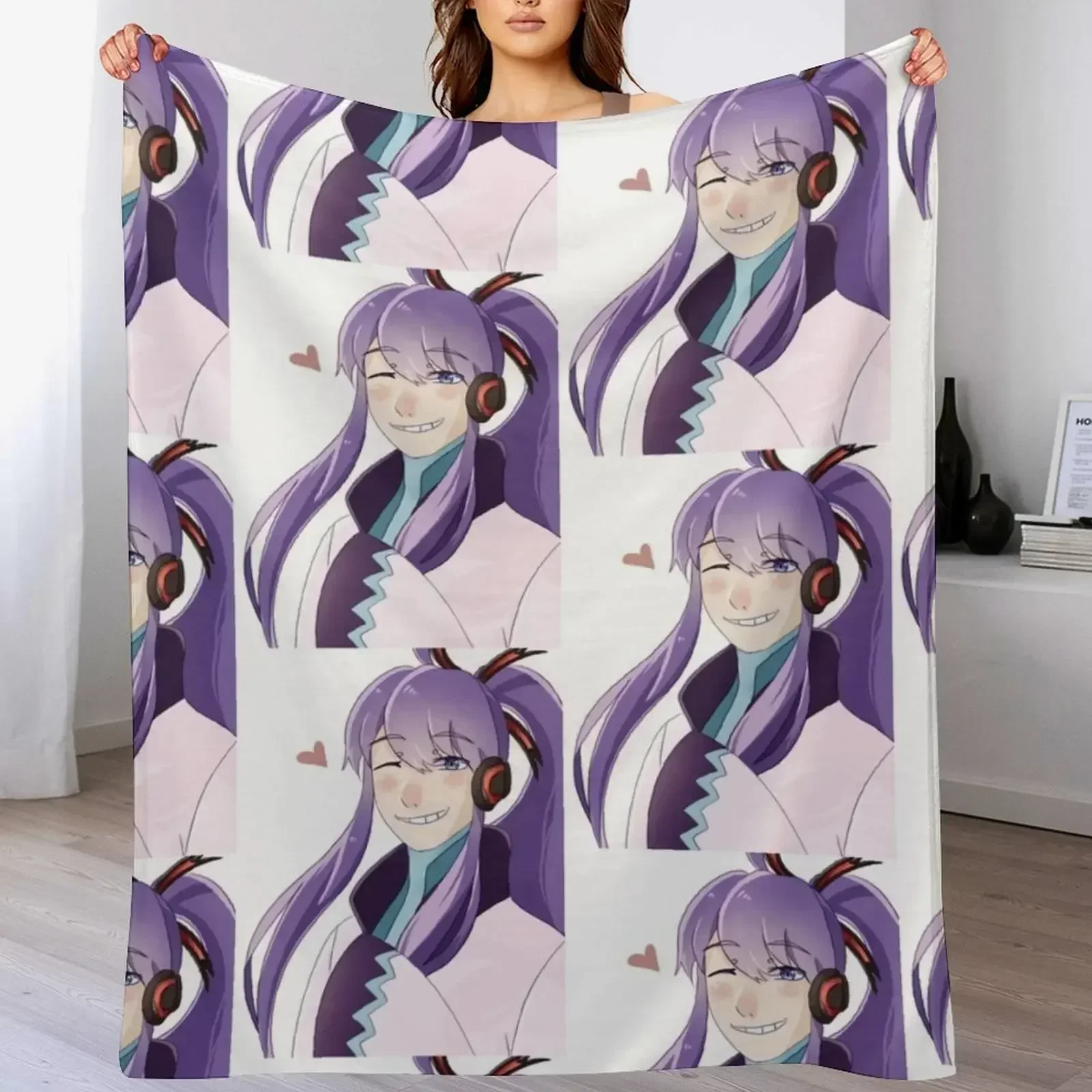 Gakupo Kamui - Vocaloid Throw Blanket blankets and throws decorative Luxury Blankets