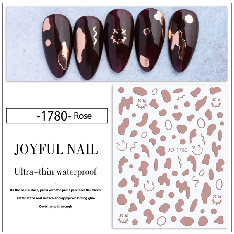 

Art Supplies Decals Decoration Nail Stickers Kawaii Charms Foils Rolls Cute Designer Letter Summer Glitter Smiley Shape