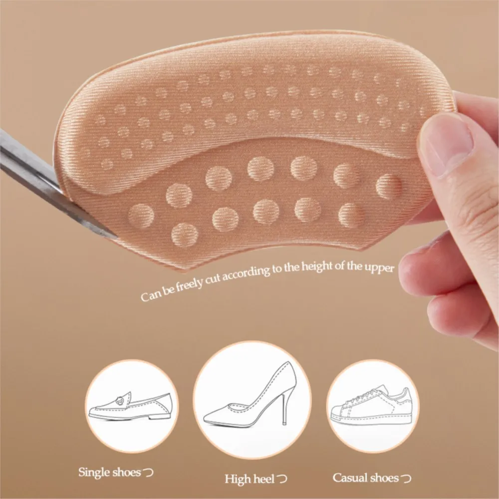 Heel Stickers Heel Protectors Sneaker Shrinking Size Insoles Anti-Wear Feet Shoe Pads Adjust Size High Heel Pads for Shoes Women