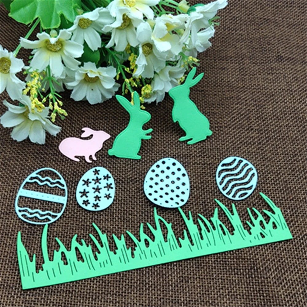 Трафареты для вырезания металла в виде Пасхальных Кроликов декоративные штампы