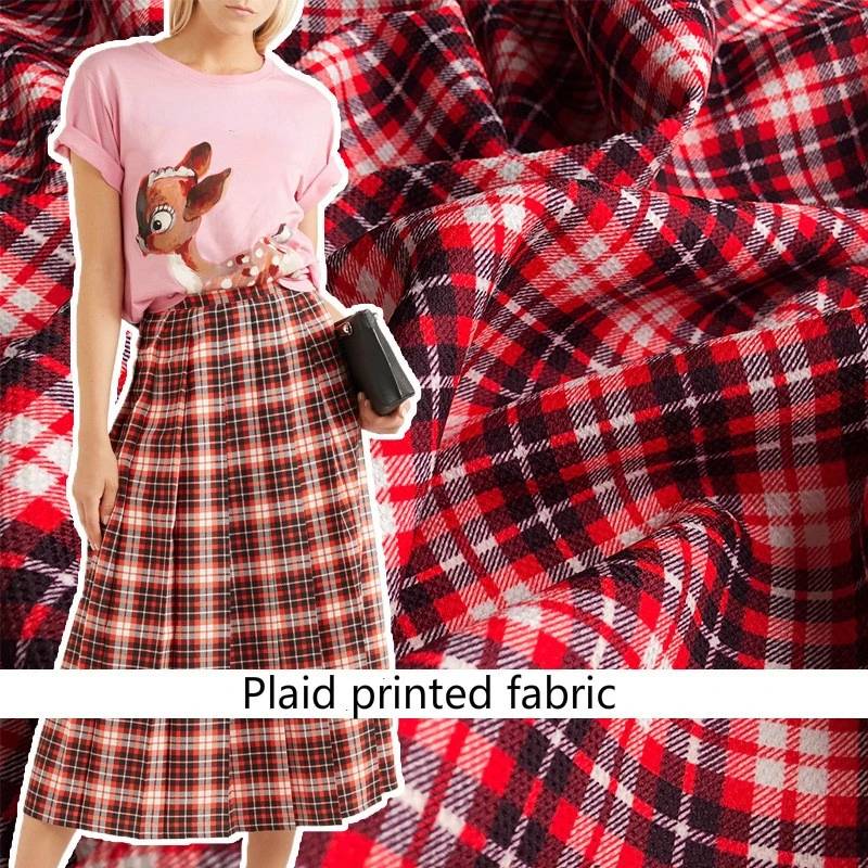 

Brand Fashion Printed Fabric 100% Polyester Fabric Diy Sew Wholesale Cloth for Dress Per Meter Material