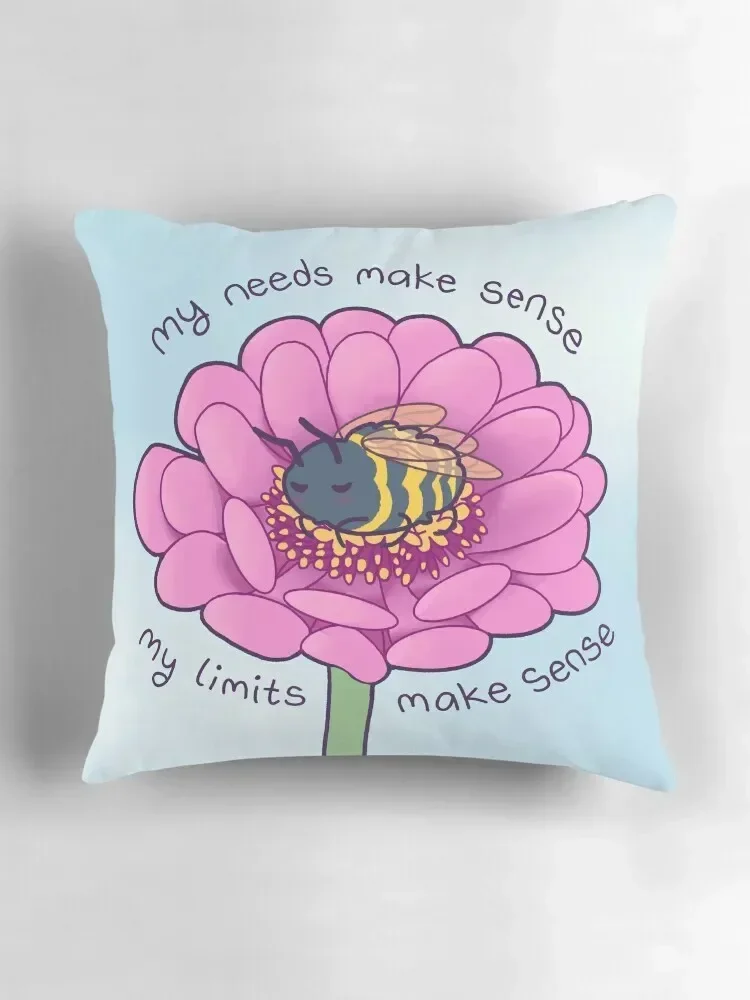 My Needs Make Sense Zinnia Honeybee декоративная подушка 30x30 см