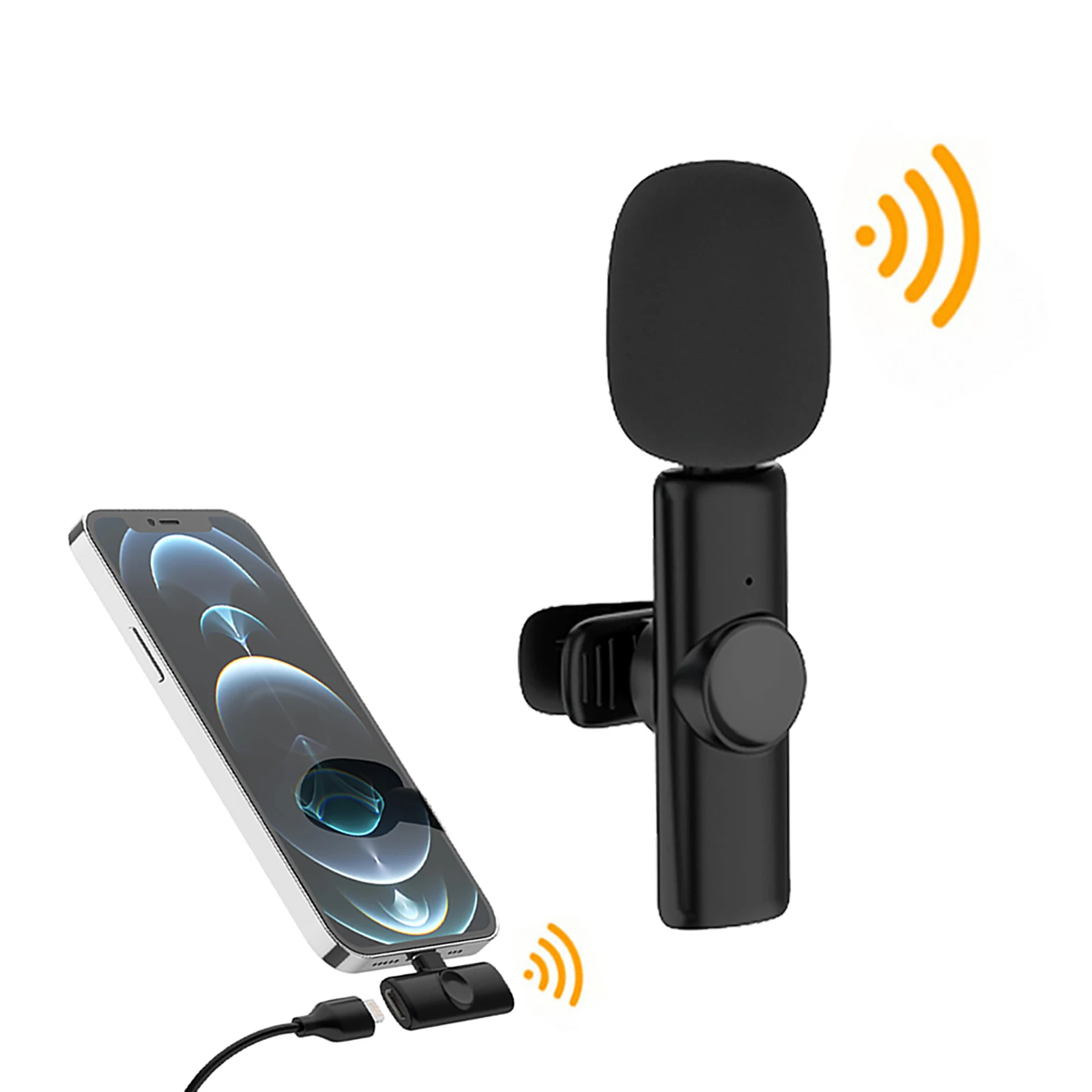 

Петличный микрофон для iPhone, iPad, беспроводной микрофон