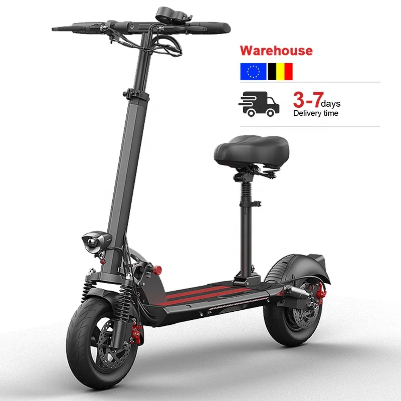 

EU UK Warehouse 350W 500W Motor Off Road Folding e Scooter 10 inches Fast Adult Electric Scooter With Suspension