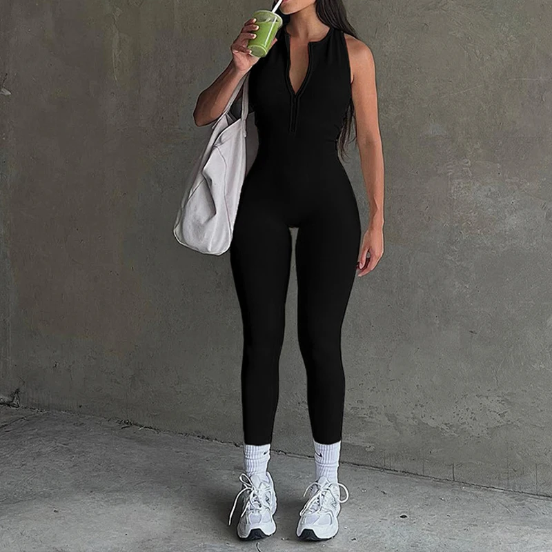 BKLD простой эластичный сексуальный комбинезон с открытыми плечами для йоги