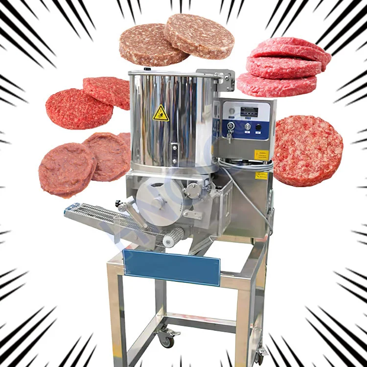 

Electric big full automatic potato beef burger patty meat cutlets molding forming making machine chicken nuggets machine