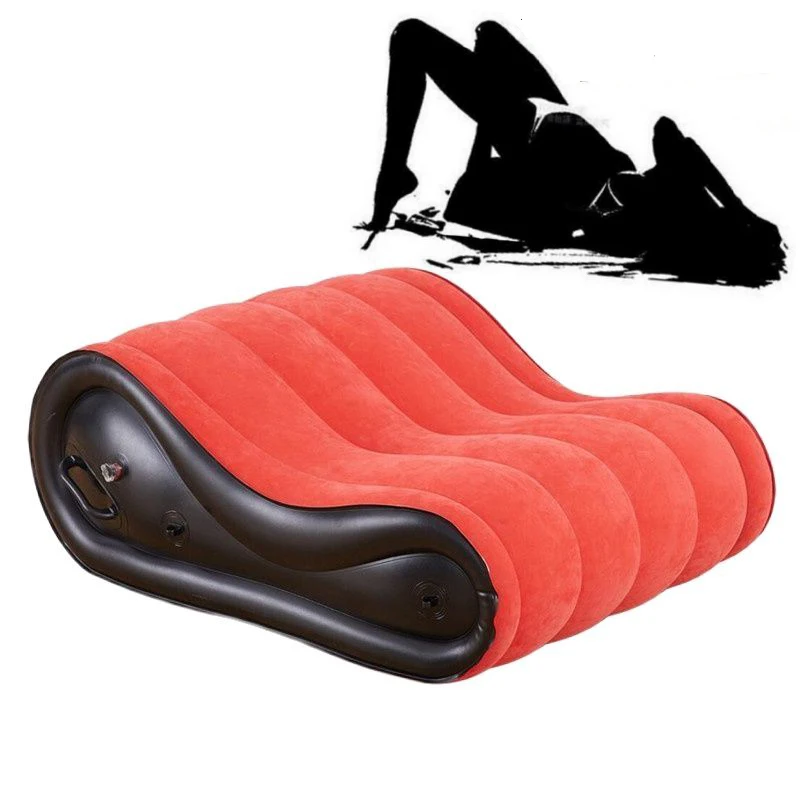 Inflatable Lounge Couch Outdoor Garden Furniture Sun Design Position Couples Love Exotic Body Support Pad
