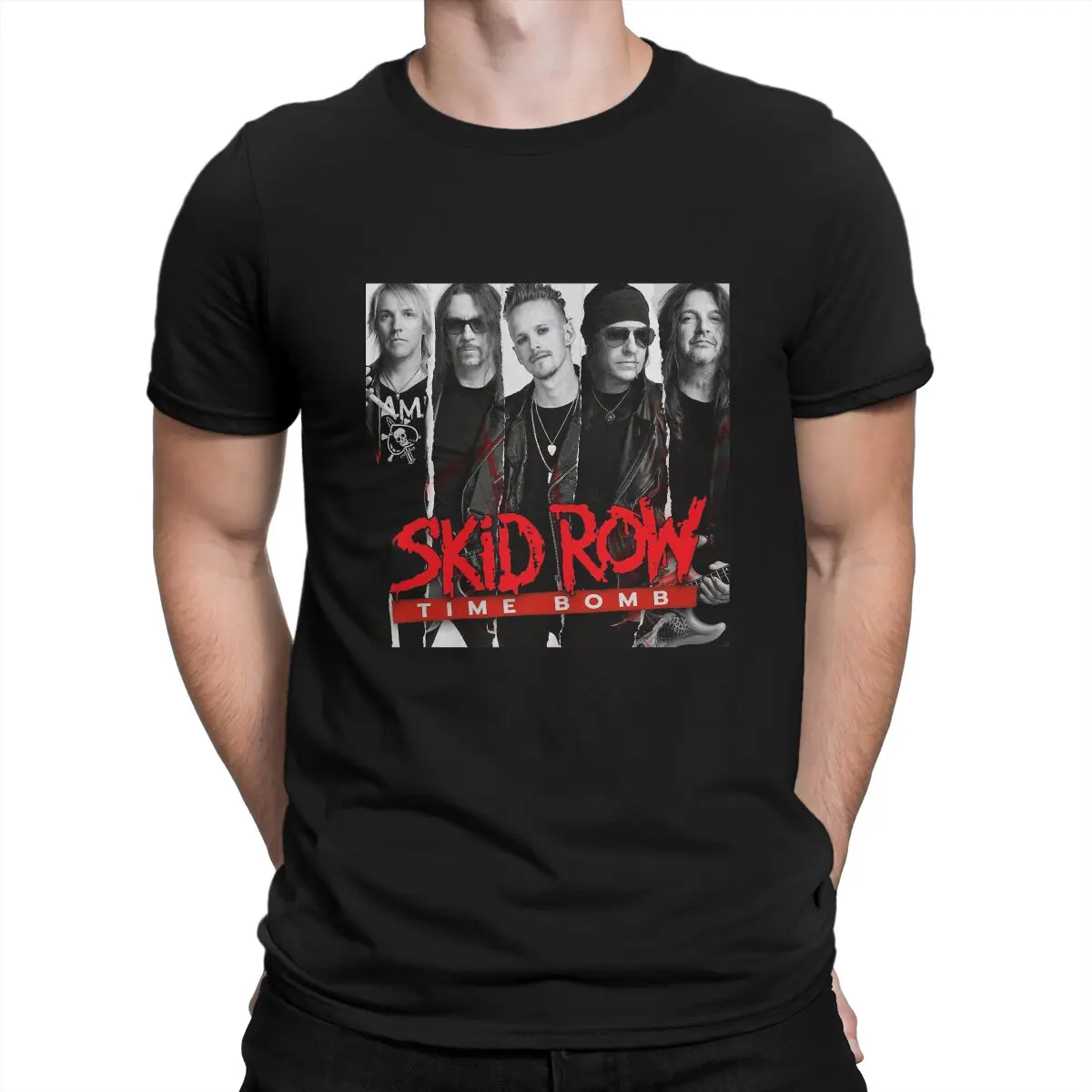 Skid Row Men's TShirt Time Bomb Fashion T Shirt Graphic Streetwear New Trend