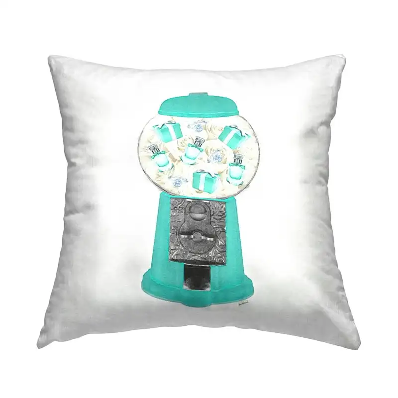 

Industries Turquoise Vintage Fashion Accessories Gumball Machine Design by Amanda Greenwood Throw Pillow Bang chan Plant pillows