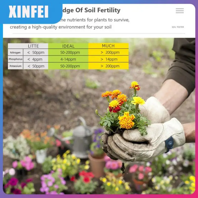

Garden Instrument Tool Soil Monitor Detector Digital Ph Tester Garden Analy Moisture Fertility Soil Fertility Meter Flower Meter