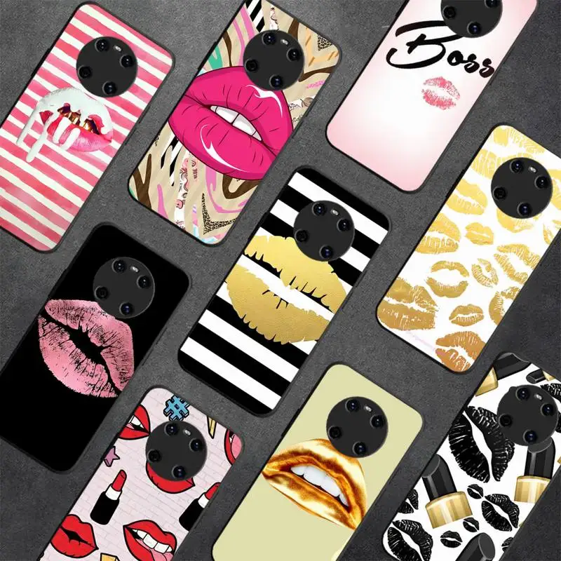 

K-Kylies J-Jenners Lips Lipstick Phone Case for Huawei Y 6 9 7 5 8s prime 2019 2018 enjoy 7 plus
