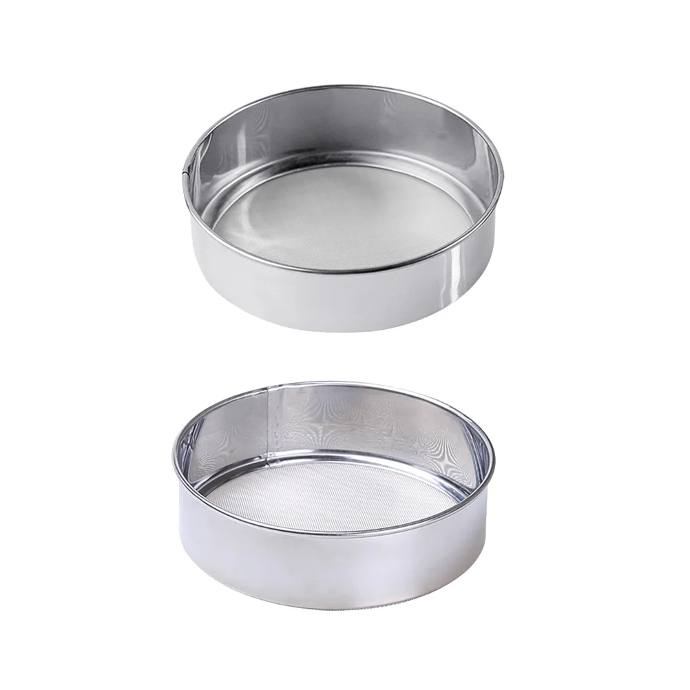 

Sifter Flour Baking Sieve Small Round Mesh Metal Handheld Fine Stainless Steel Cake Hand Kitchen Strainer Shaker Cup