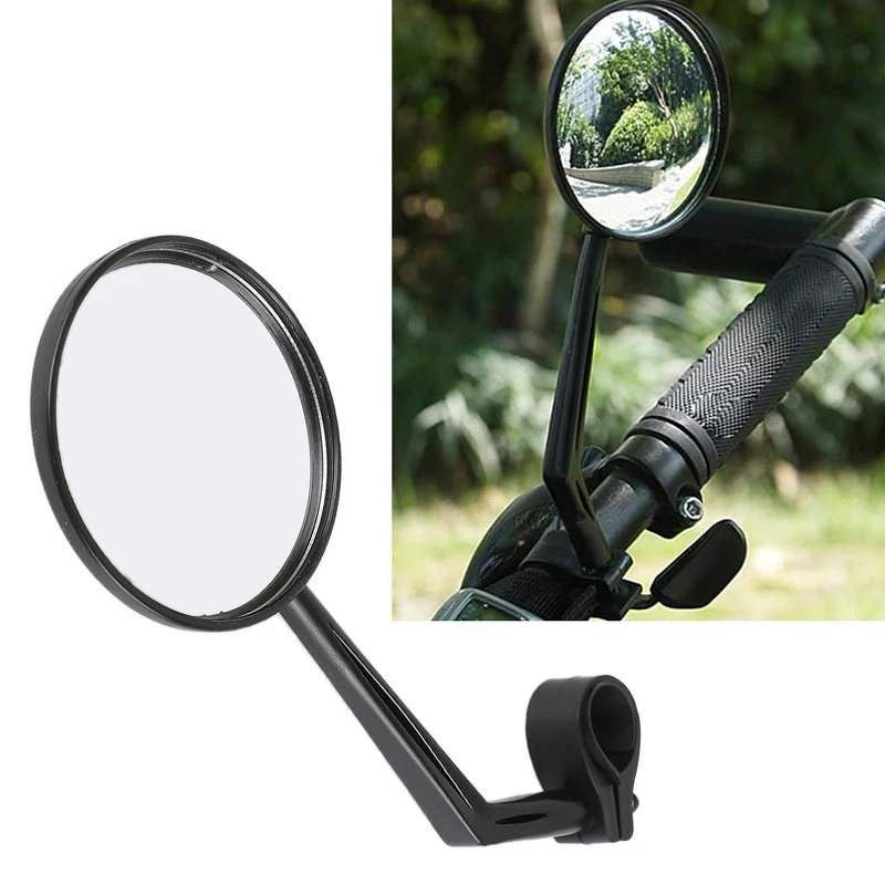 

Universal Motor Bike 3" Round 7/8" Handlebar End Mirrors Rearview Side Durable Side Mirrors & Accessories Handlebars, Grips & Le