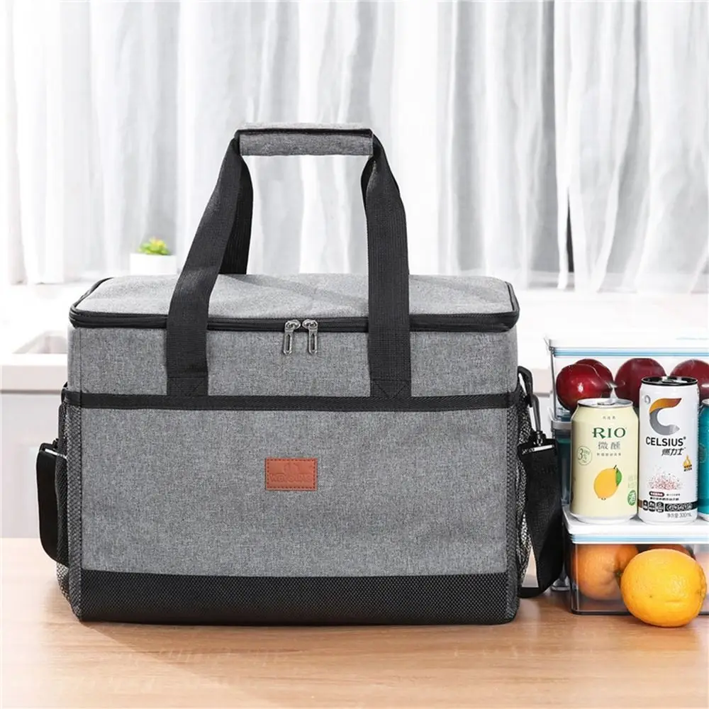 

Portable Waterproof Food Storage Hiking Oxford Cloth Box Large-capacity Cooler Picnic Thermal Bag Handbag