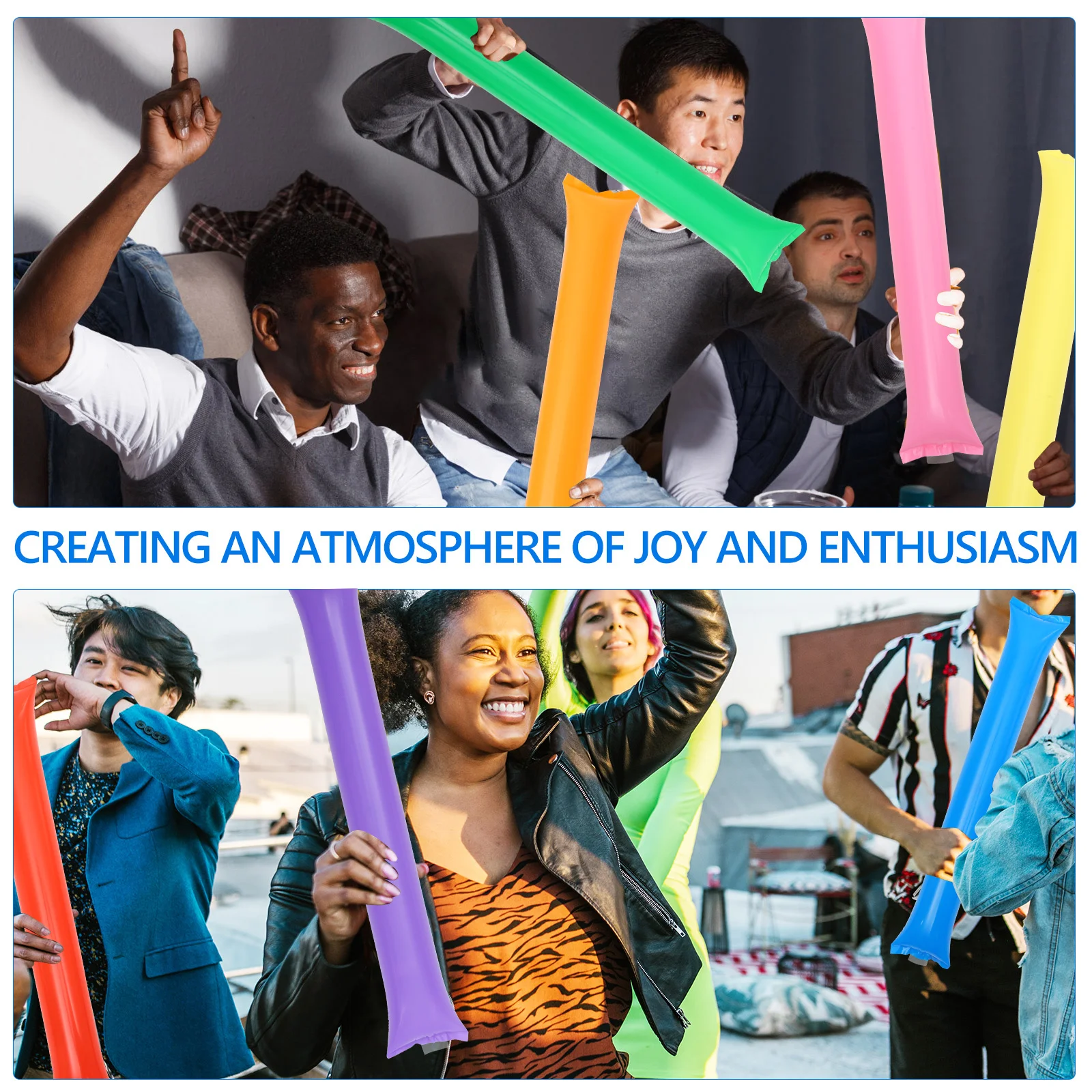 40 шт. надувные палочки для аплодисментов сувениры спортивных мероприятий и