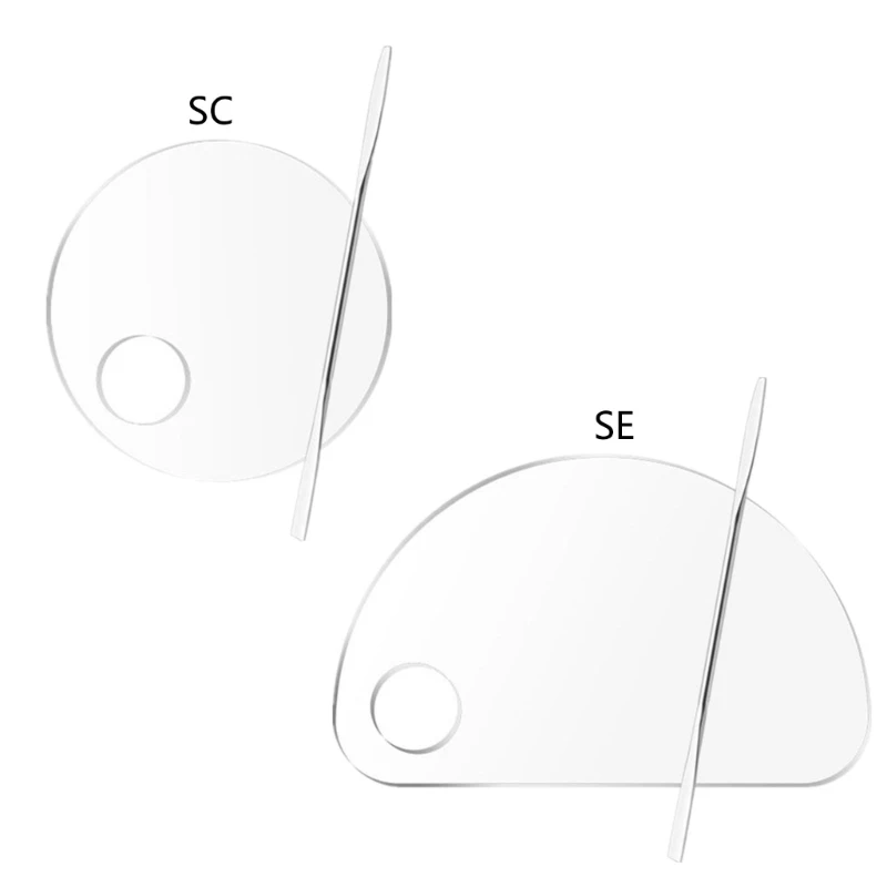 

1PC Acrylic Transparent Makeup Palette Gel Watercolor Oil Painting Mixer Makeup Artist Special Nail Color Palette