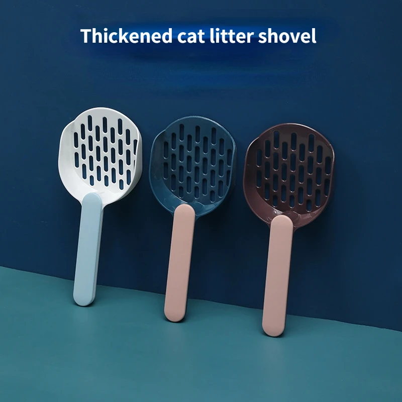 

New Contrast Color Cat Litter Shovel Shovel Litter Bag Dispenser Cat Litter Kitty Litter Filter Scoop Cleaning Supplies $1 Pet