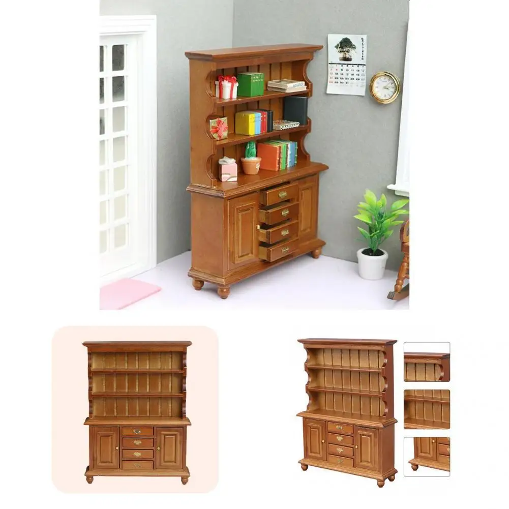 

Home Dollhouse Cabinet Good Craftsmanship Creative Vivid Home Dollhouse Cabinet Vertical Showcase Cabinet Decor for Home