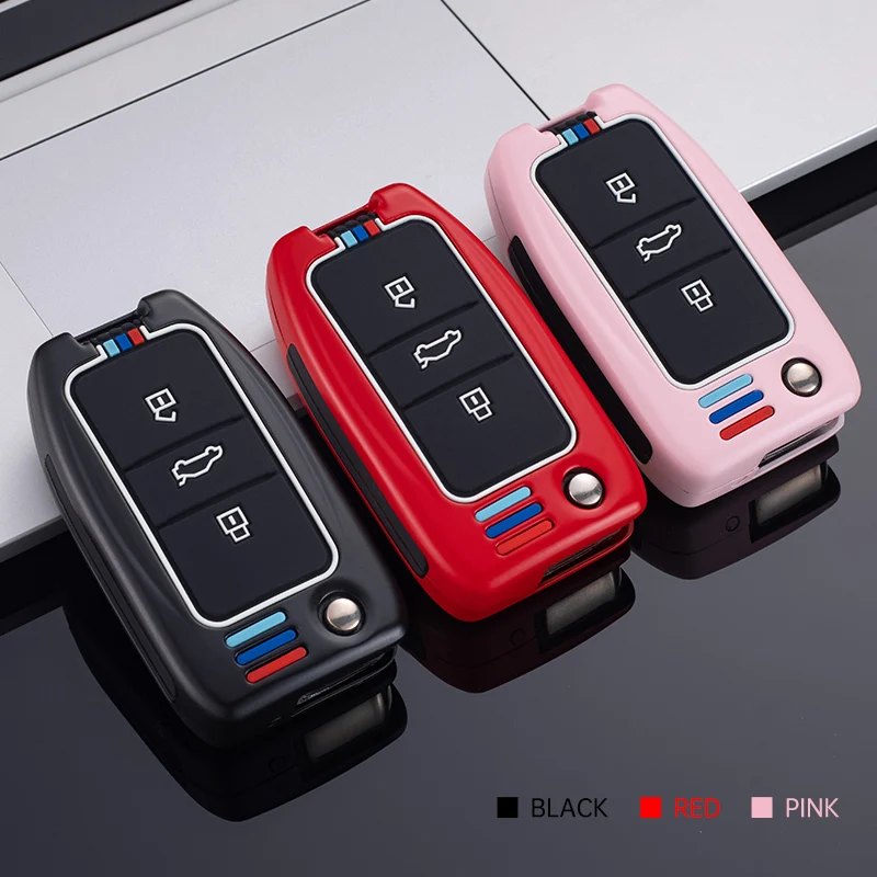 

Zinc Alloy Car Remote Key Case Cover Shell Fob For MG MG5 MG6 MG7 ZS GT GS HS For Roewe RX5 I5 MAX RX3 Car Key Bags Keychain Set