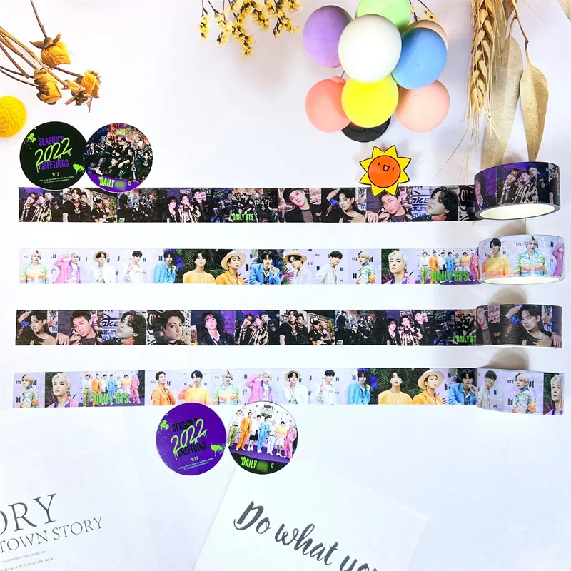 

2022 Kpop Bangtan Boys SEASON'S GREETINGS Stickers Team Stickers For Refrigerator Car Helmet DIY Notebook Computer Fans Gift