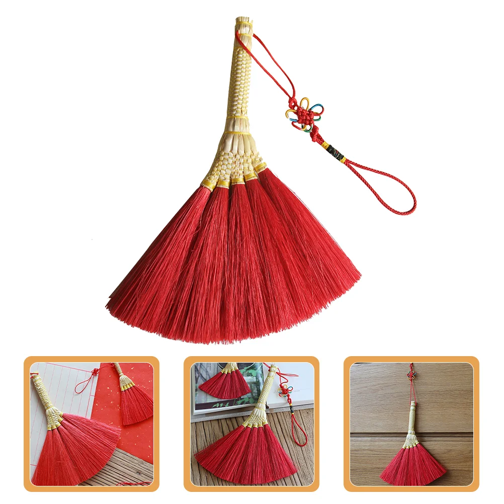 

Broom Mini Craft Brush The Ornaments Year New Duster Toy Educational Sweeper Chinese Corn Straw Sweeping Brooms Hand Table Whisk
