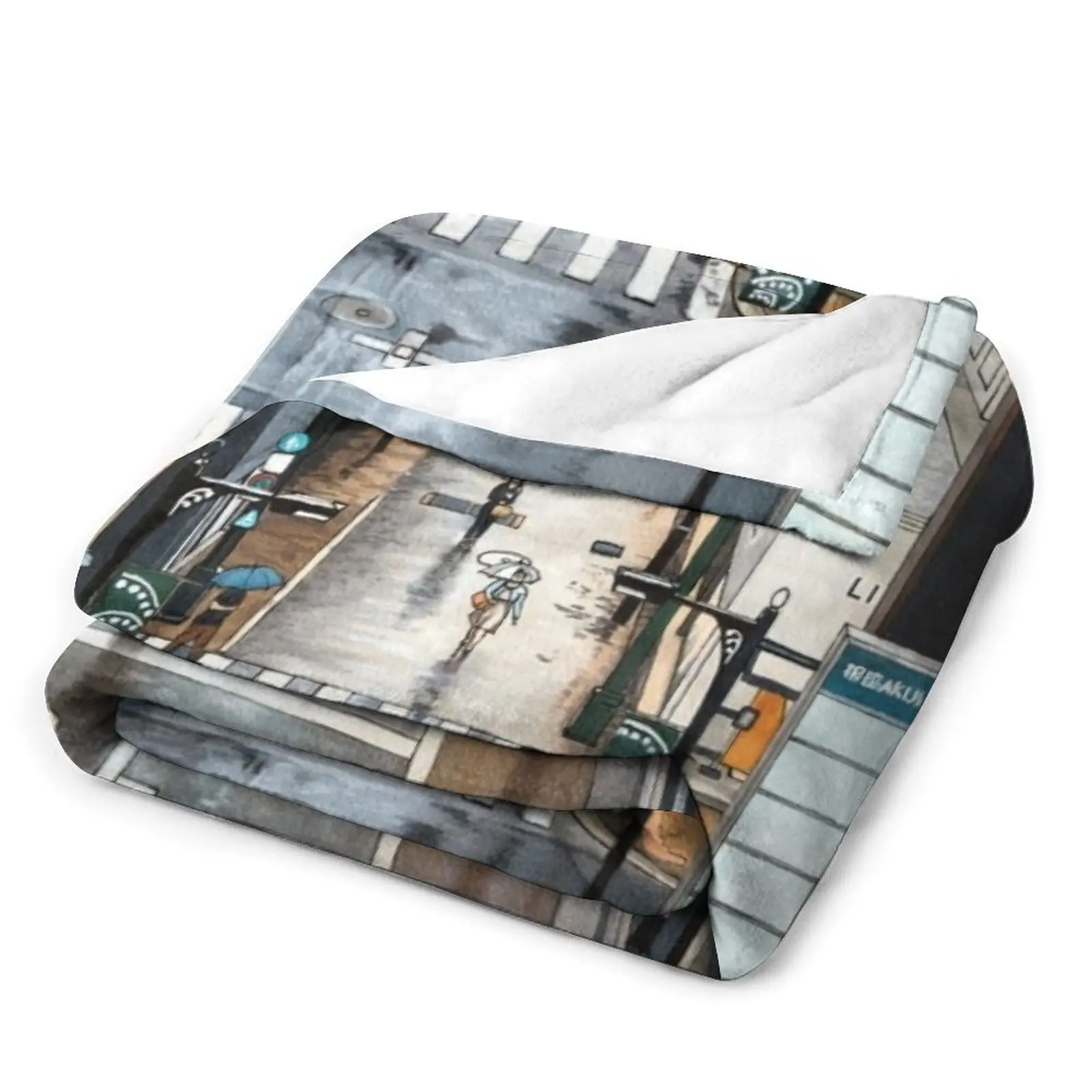 Одеяло с видом Ginza туристическое одеяло для дивана рождественские украшения